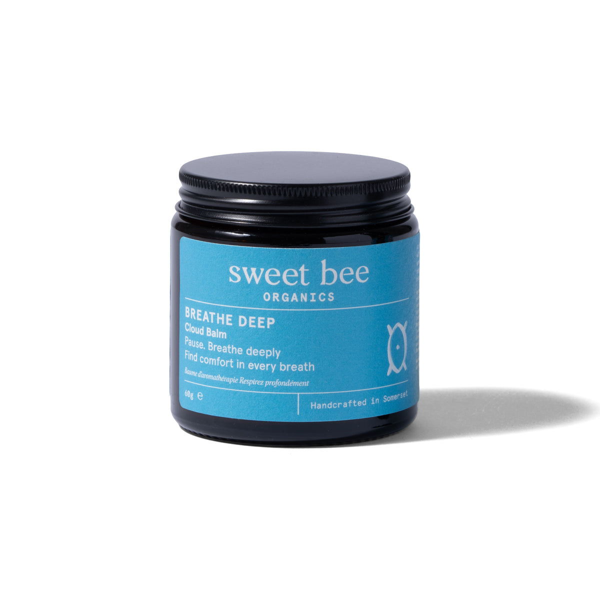 Breathe Deep Cloud Balm 60g jar with a blue label